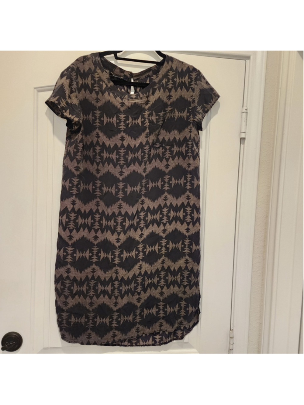 Pendleton Sonora Silk Dress S Small Southwestern Aztec Geometric Print Boho